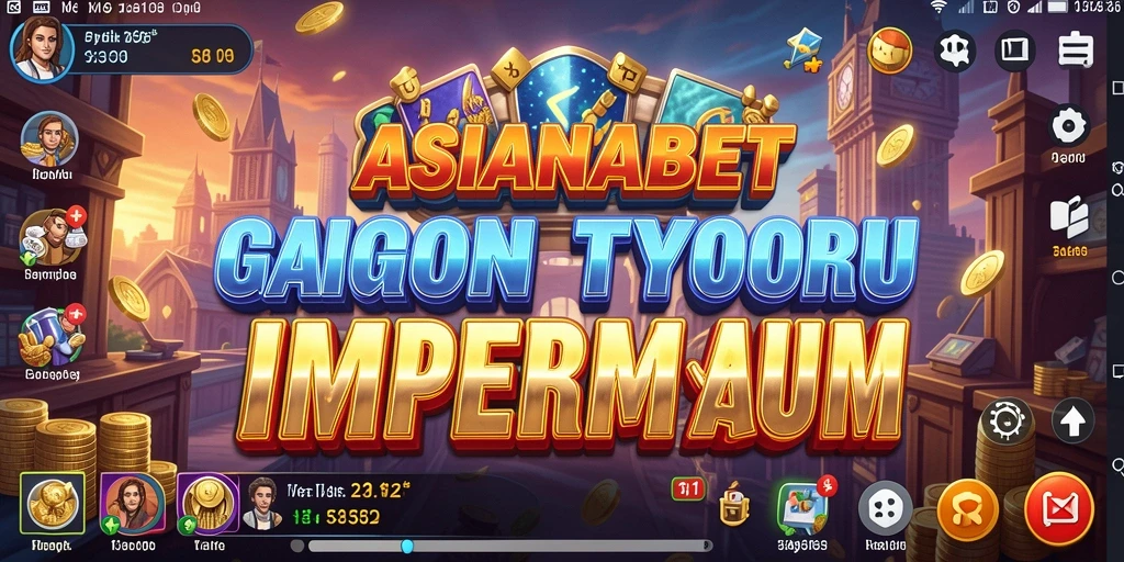 Tampilan gameplay ASIANABET yang menampilkan proses membangun imperium bisnis.