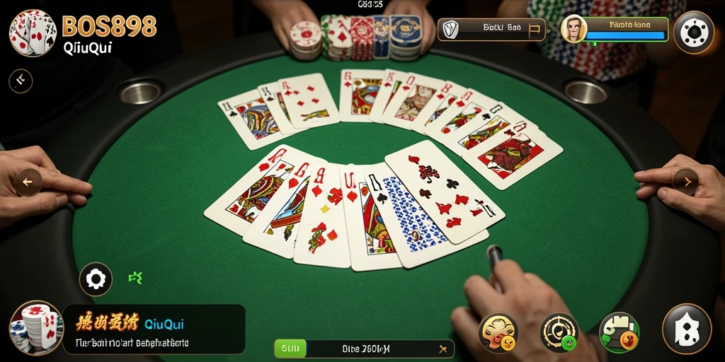 Tampilan gameplay QiuQiu yang seru di BOS898.