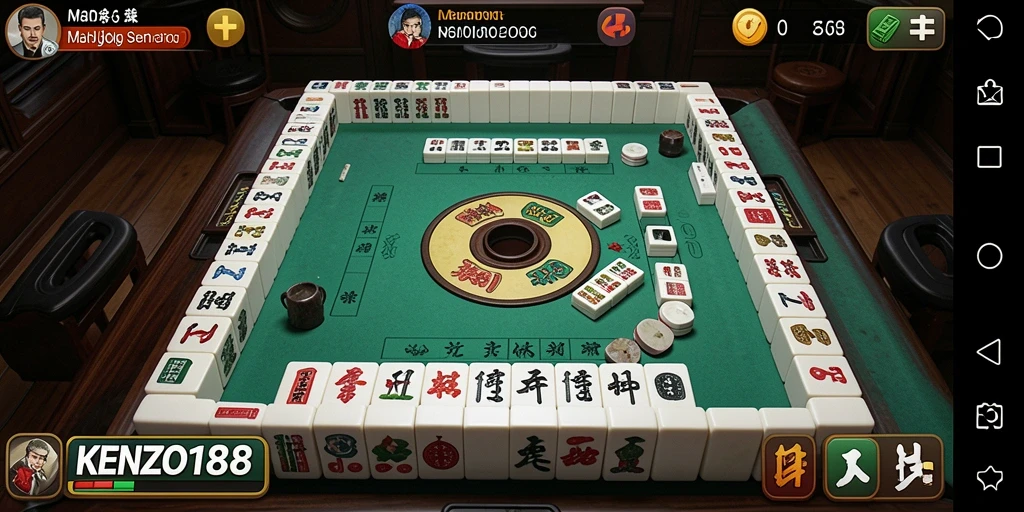 Tampilan permainan KENZO188 yang menarik saat bermain Mahjong.
