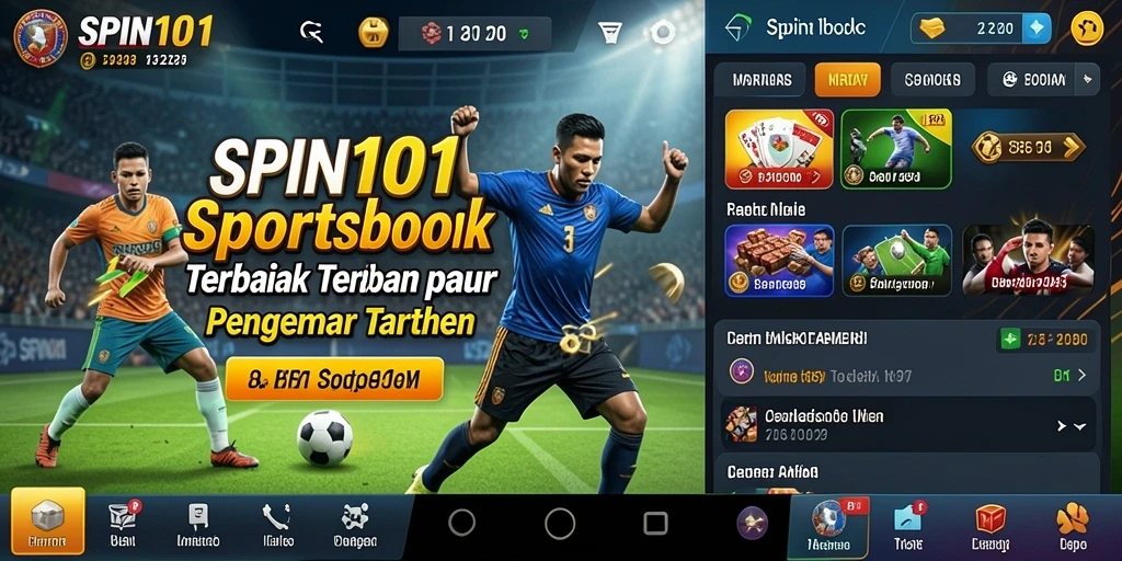 Screenshot gameplay SPIN101 yang menampilkan antarmuka taruhan bagi pengguna.