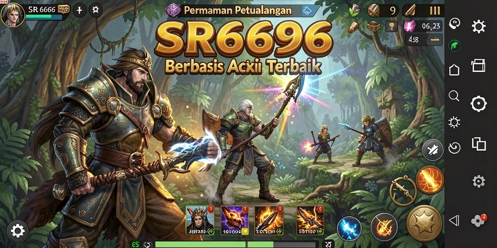 Menampilkan aksi seru dalam gameplay ARPG SR6666.