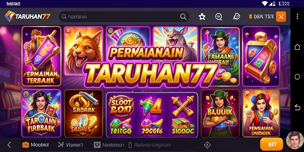 Tampilan gameplay menarik dan penuh aksi di TARUHAN77.