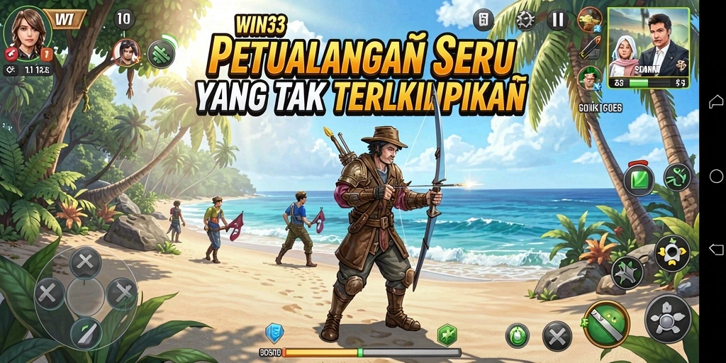 Tangkapan layar gameplay <strong>WIN33</strong> yang menunjukkan aksi petualangan seru.